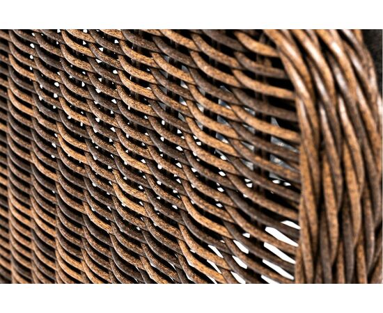 "Толедо" пуф плетеный, цвет коричневый, изображение 6 | Интернет магазин мебели и декора LifeDekor