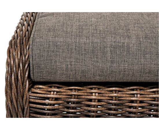 "Толедо" пуф плетеный, цвет коричневый, изображение 7 | Интернет магазин мебели и декора LifeDekor