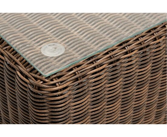 "Боно" журнальный столик из искусственного ротанга, цвет коричневый, изображение 3 | Интернет магазин мебели и декора LifeDekor