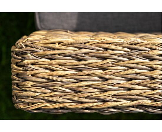 "Капучино" лаунж-зона из искусственного ротанга (гиацинт), цвет соломенный, изображение 10 | Интернет магазин мебели и декора LifeDekor