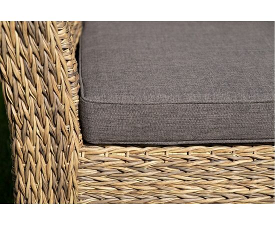 "Капучино" лаунж-зона из искусственного ротанга (гиацинт), цвет соломенный, изображение 13 | Интернет магазин мебели и декора LifeDekor