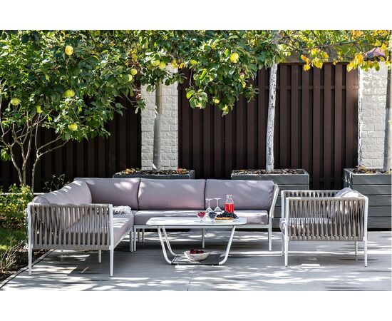 "Касабланка" модульная лаунж-зона из роупа (веревки), каркас из алюминия, изображение 19 | Интернет магазин мебели и декора LifeDekor