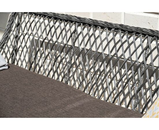 "Катания" обеденная группа плетеная на 4 персоны, цвет графит, изображение 7 | Интернет магазин мебели и декора LifeDekor