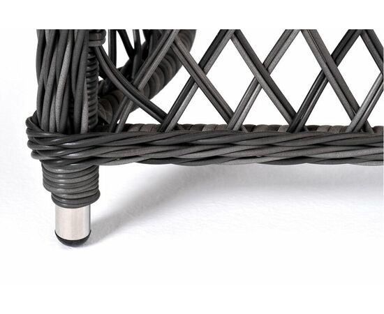 "Катания" обеденная группа плетеная на 6 персон, цвет графит, изображение 11 | Интернет магазин мебели и декора LifeDekor