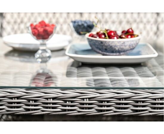 "Катания" обеденная группа плетеная на 6 персон, цвет графит, изображение 28 | Интернет магазин мебели и декора LifeDekor