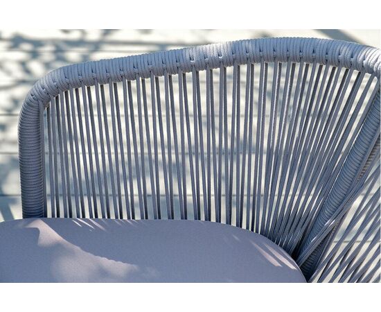 "Милан" обеденная группа на 6 персон, цвет светло-серый с белым каркасом, изображение 8 | Интернет магазин мебели и декора LifeDekor