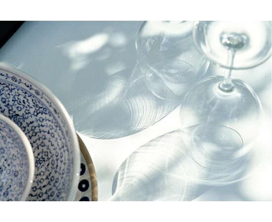 "Милан" обеденная группа на 6 персон, цвет светло-серый с белым каркасом, изображение 10 | Интернет магазин мебели и декора LifeDekor