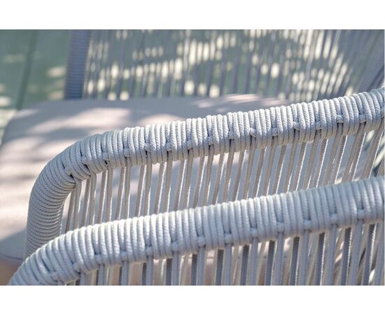 "Милан" обеденная группа на 6 персон, цвет светло-серый с белым каркасом, изображение 12 | Интернет магазин мебели и декора LifeDekor