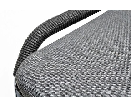 "Венето" обеденная группа на 6 персон со стульями "Милан", каркас темно-серый, роуп темно-серый, изображение 8 | Интернет магазин мебели и декора LifeDekor