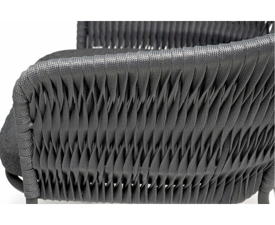 "Диего" обеденная группа на 4 персоны со стульями "Бордо" плетения колос, столешница "серый гранит", изображение 7 | Интернет магазин мебели и декора LifeDekor