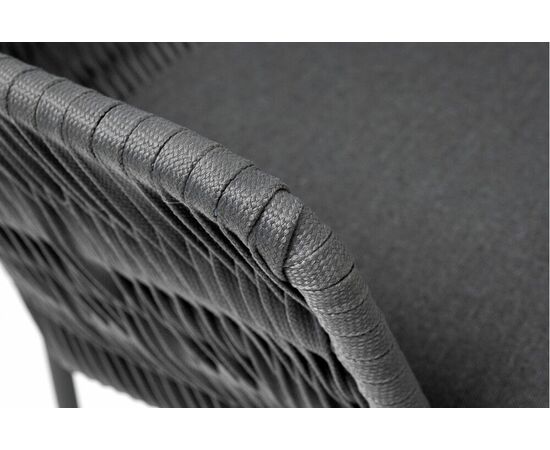 "Диего" обеденная группа на 4 персоны со стульями "Бордо" плетения колос, столешница "серый гранит", изображение 10 | Интернет магазин мебели и декора LifeDekor