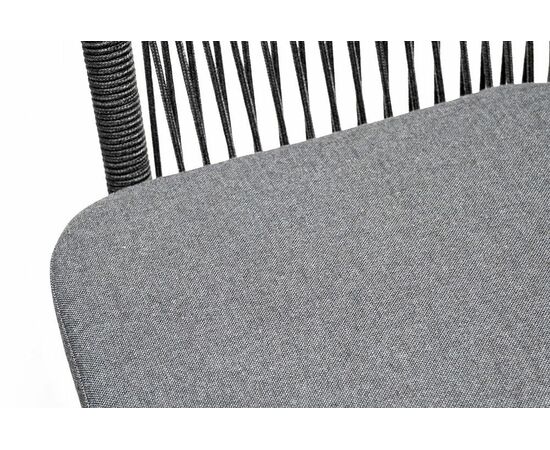 "Венето" обеденная группа на 6 персон со стульями "Марсель", каркас темно-серый, роуп темно-серый, изображение 6 | Интернет магазин мебели и декора LifeDekor