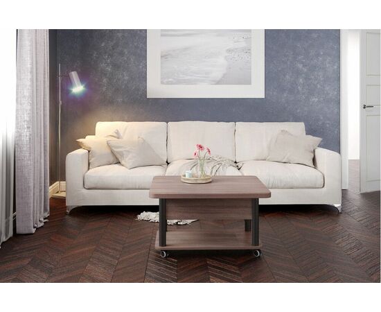 Стол-трансформер Дебют 3, Тёмный шимо/Ножки чёрные, изображение 6 | Интернет магазин мебели и декора LifeDekor