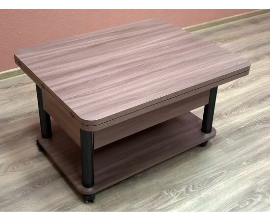 Стол-трансформер Дебют 3, Тёмный шимо/Ножки чёрные, изображение 7 | Интернет магазин мебели и декора LifeDekor