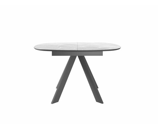 Стол DikLine BK100 Керамика Серый мрамор/подстолье черное/опоры черные, изображение 2 | Интернет магазин мебели и декора LifeDekor