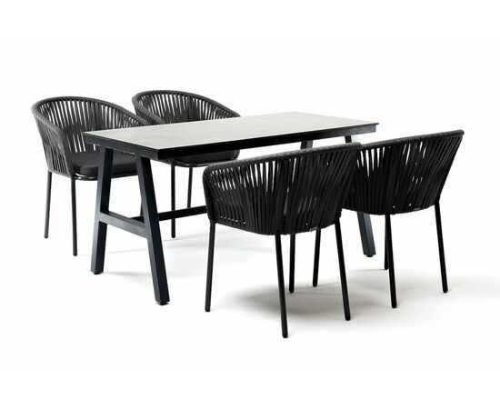 "Рио" обеденная группа на 10 персон, стол HPL "дуб", цвет коричневый, изображение 2 | Интернет магазин мебели и декора LifeDekor