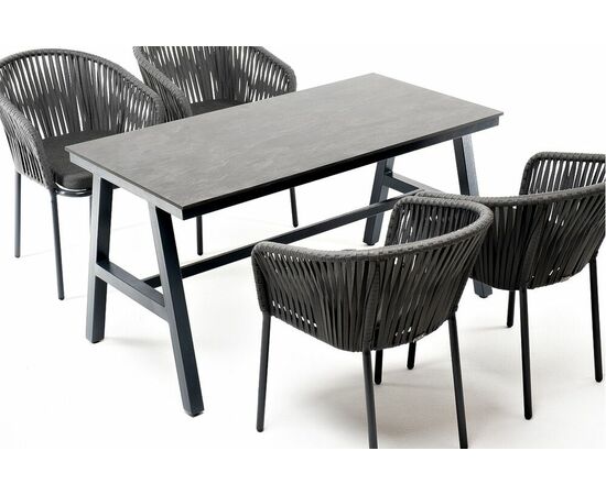 "Рио" обеденная группа на 10 персон, стол HPL "дуб", цвет коричневый, изображение 3 | Интернет магазин мебели и декора LifeDekor