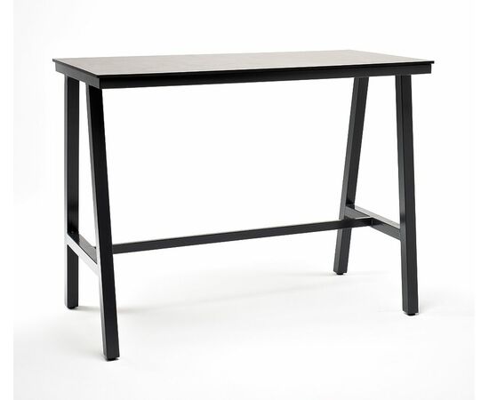 "Рио" стол барный из HPL 140х70см, H110, цвет столешницы "серый гранит" | Интернет магазин мебели и декора LifeDekor