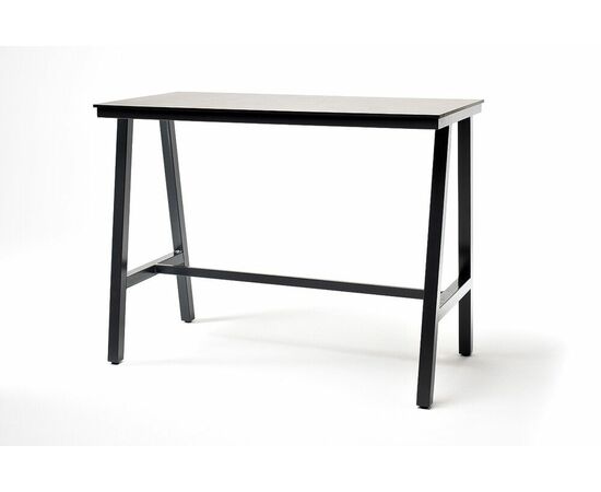 "Рио" стол барный из HPL 140х70см, H110, цвет столешницы "серый гранит", изображение 3 | Интернет магазин мебели и декора LifeDekor