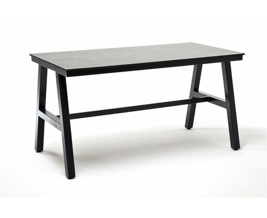 "Рио" стол из HPL 140х70см, H75, цвет столешницы "серый гранит" | Интернет магазин мебели и декора LifeDekor