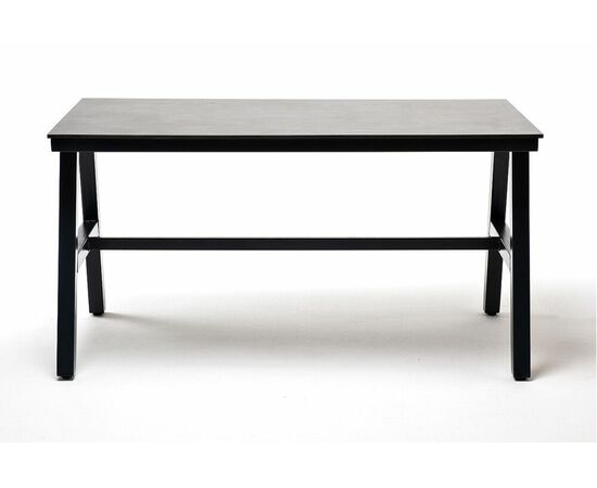 "Рио" стол из HPL 140х70см, H75, цвет столешницы "серый гранит", изображение 2 | Интернет магазин мебели и декора LifeDekor