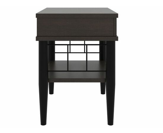 Тумба прикроватная ЛОРИ ММД 207, черный/венге темный, изображение 4 | Интернет магазин мебели и декора LifeDekor