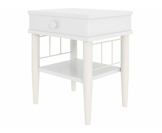 Тумба прикроватная ЛОРИ ММД 207, белый/белый, изображение 5 | Интернет магазин мебели и декора LifeDekor