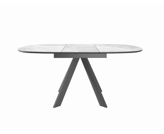 Стол DikLine BK100 Керамика Серый мрамор/подстолье черное/опоры черные, изображение 3 | Интернет магазин мебели и декора LifeDekor