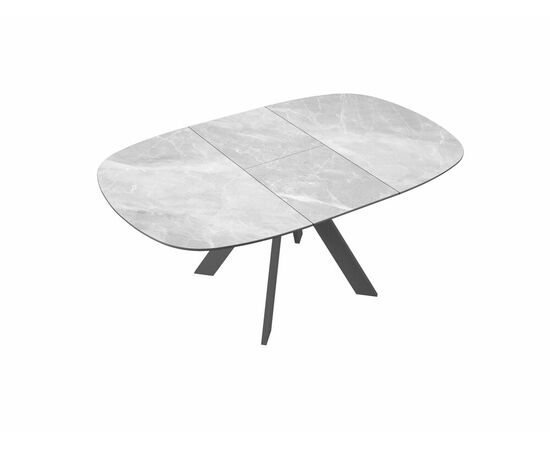 Стол DikLine BK100 Керамика Серый мрамор/подстолье черное/опоры черные, изображение 8 | Интернет магазин мебели и декора LifeDekor