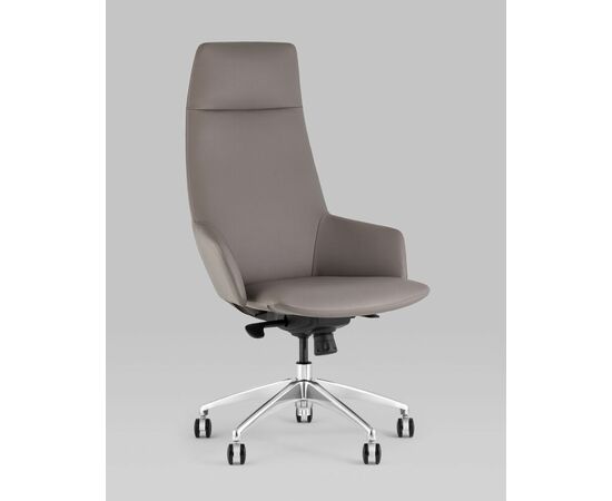 Кресло руководителя TopChairs Bow серый, изображение 2 | Интернет магазин мебели и декора LifeDekor