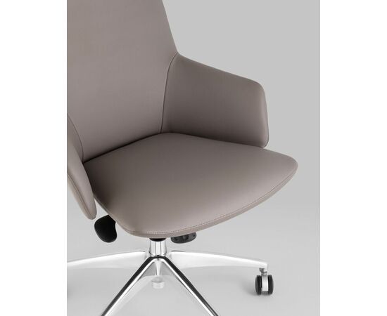 Кресло руководителя TopChairs Bow серый, изображение 10 | Интернет магазин мебели и декора LifeDekor