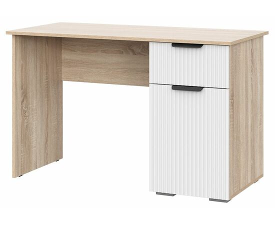 Компьютерный стол Стокгольм СТП03-1200 дуб сонома / line софт пломбир | Интернет магазин мебели и декора LifeDekor