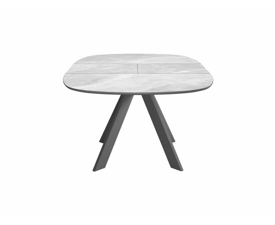 Стол DikLine BK100 Керамика Серый мрамор/подстолье черное/опоры черные, изображение 6 | Интернет магазин мебели и декора LifeDekor