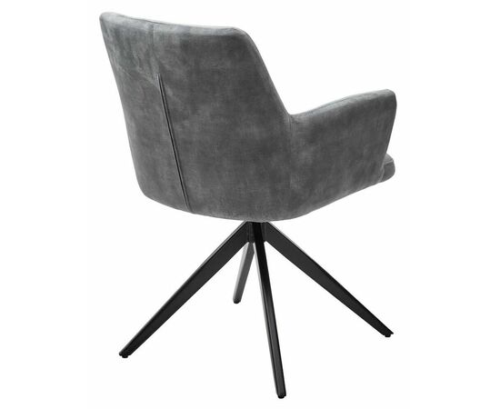 Стул DANTE 360 град. поворот. VT5001-7 античный светло-серый, велюр без "пальчиковый"/черный, DISAUR, изображение 6 | Интернет магазин мебели и декора LifeDekor