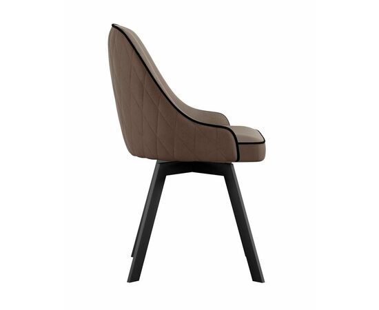 Стул DikLine 266M поворотный, E09 капучино, ножки черные, изображение 4 | Интернет магазин мебели и декора LifeDekor