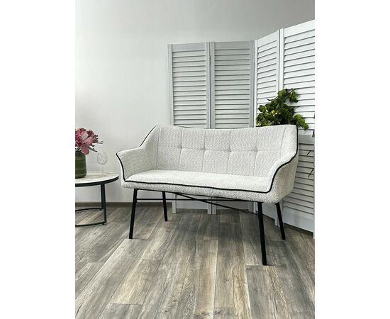 Скамья BERGAMO UF998-14 светло-серый, букле / UF998-16 темно-серый / Товарный знак DISAUR, изображение 2 | Интернет магазин мебели и декора LifeDekor