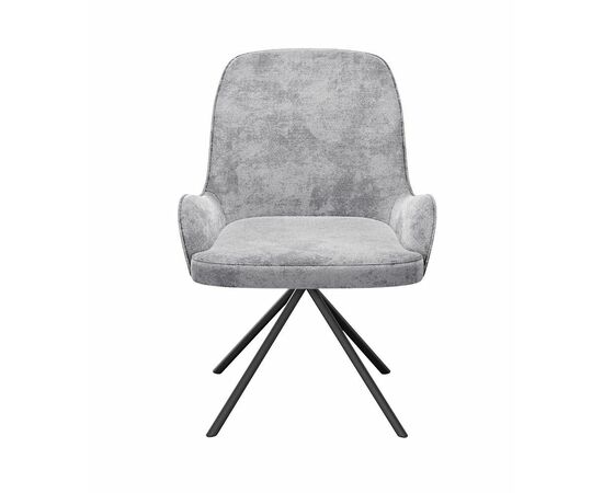 Стул DikLine 402 N84 св.серый, ножки черные, изображение 2 | Интернет магазин мебели и декора LifeDekor