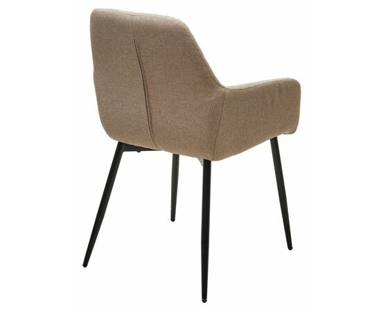 Стул NOVARA Barrel-09 Бежевый, ткань / черный каркас / Товарный знак DISAUR, изображение 7 | Интернет магазин мебели и декора LifeDekor