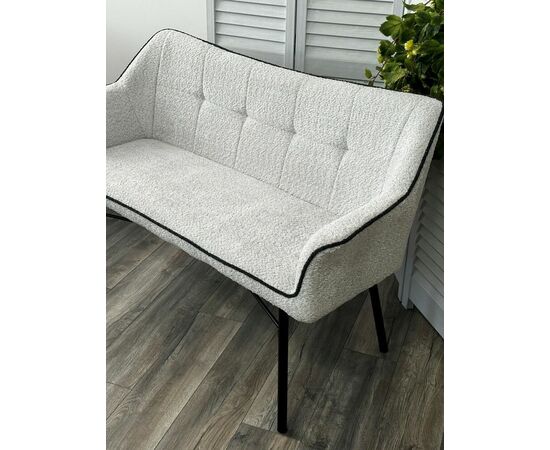 Скамья BERGAMO UF998-14 светло-серый, букле / UF998-16 темно-серый / Товарный знак DISAUR, изображение 4 | Интернет магазин мебели и декора LifeDekor