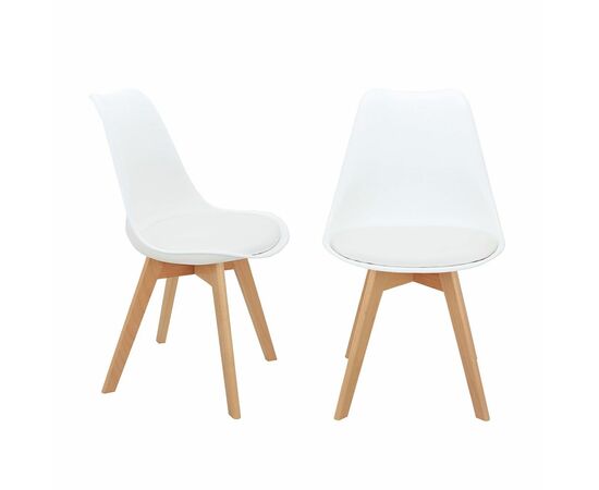 Комплект из 2-х стульев Eames Bon белый | Интернет магазин мебели и декора LifeDekor