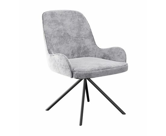 Стул DikLine 402 N84 св.серый, ножки черные | Интернет магазин мебели и декора LifeDekor