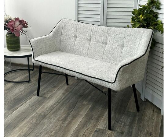 Скамья BERGAMO UF998-14 светло-серый, букле / UF998-16 темно-серый / Товарный знак DISAUR, изображение 6 | Интернет магазин мебели и декора LifeDekor