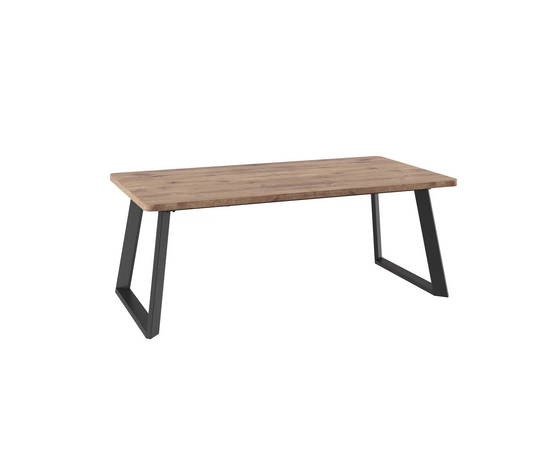 Стол Гранд 200, Дуб Веллингтон, Черный | Интернет магазин мебели и декора LifeDekor