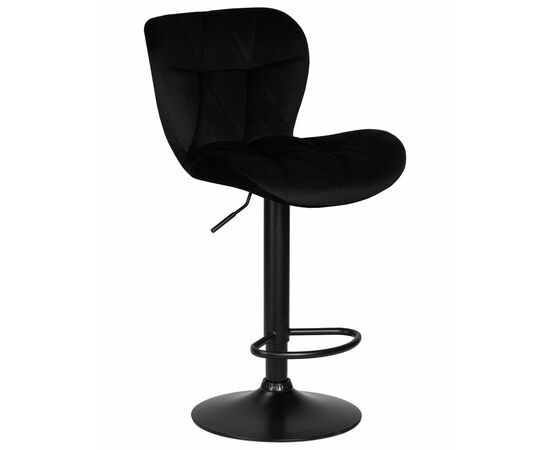 Стул барный DOBRIN BARNY BLACK, черный велюр (MJ9-101), Вариант: черный велюр (MJ9-101) | Интернет магазин мебели и декора LifeDekor