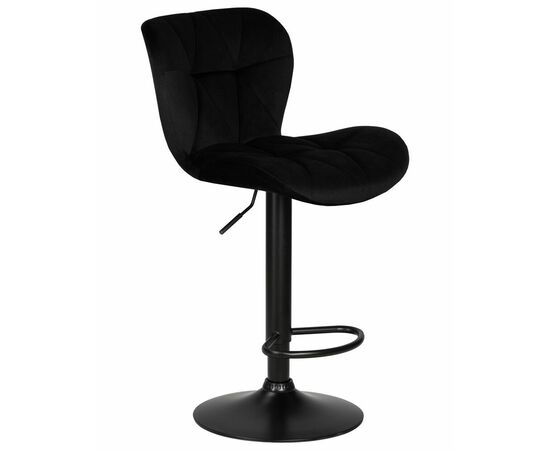 Стул барный DOBRIN BARNY BLACK, черный велюр (MJ9-101), Вариант: черный велюр (MJ9-101), изображение 2 | Интернет магазин мебели и декора LifeDekor