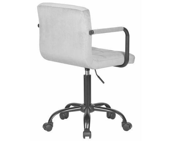 Офисное кресло для персонала DOBRIN TERRY BLACK, серый велюр (MJ9-75), Вариант: серый велюр (MJ9-75), изображение 4 | Интернет магазин мебели и декора LifeDekor