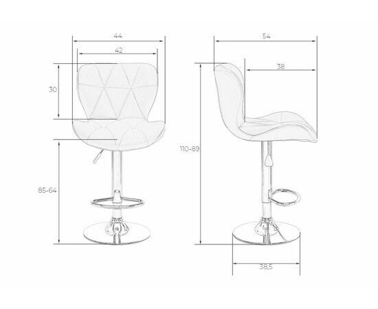 Стул барный DOBRIN BARNY BLACK, зеленый велюр (MJ9-88), Вариант: зеленый велюр (MJ9-88), изображение 9 | Интернет магазин мебели и декора LifeDekor