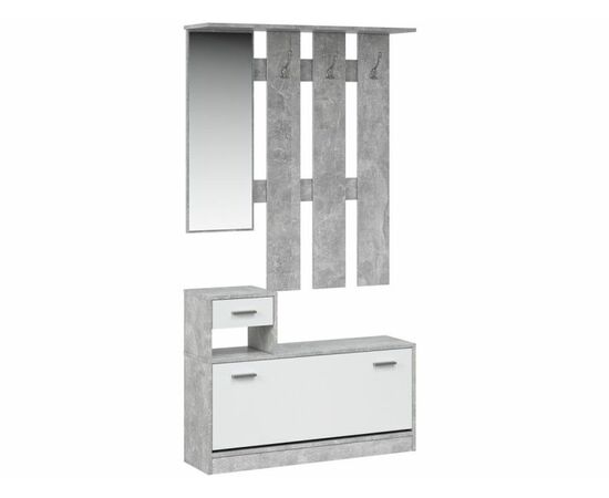 Прихожая «Интер», Ателье светлый/белый | Интернет магазин мебели и декора LifeDekor