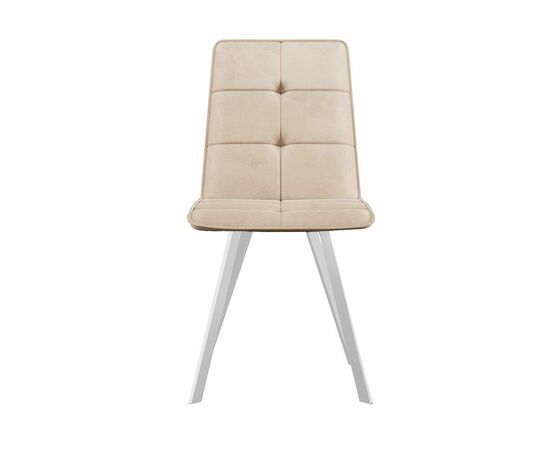 Стул DikLine 280 B03 BEIGE, ножки белые, изображение 2 | Интернет магазин мебели и декора LifeDekor