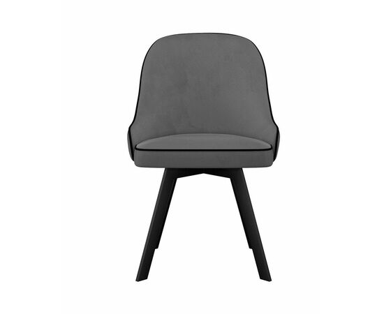 Стул DikLine 266M поворотный, E31 серый, ножки черные, изображение 4 | Интернет магазин мебели и декора LifeDekor